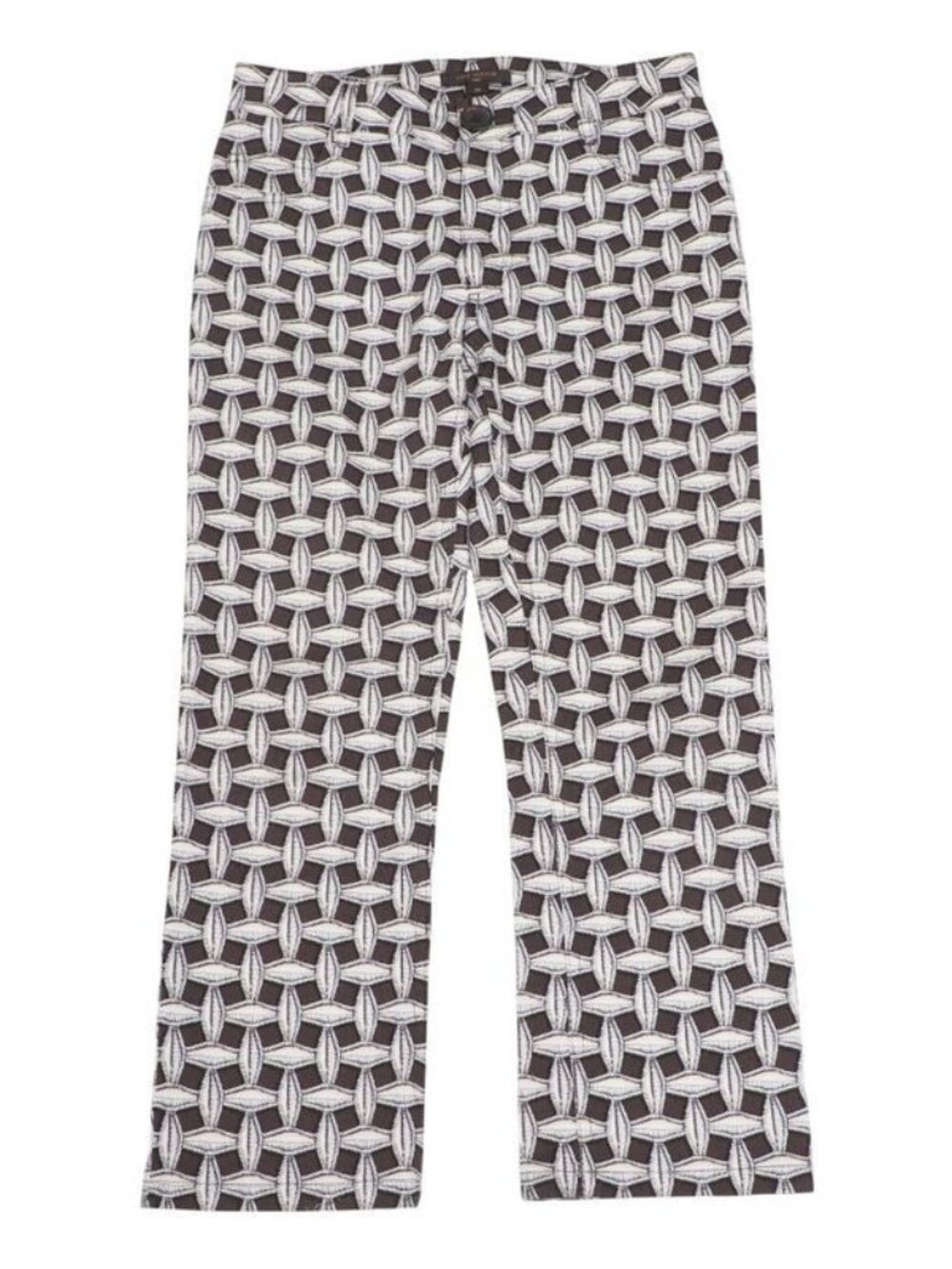 Louis Vuitton Pants Size 34 all Over Patterned Straight Stretch Cropped - Picture 2 of 11